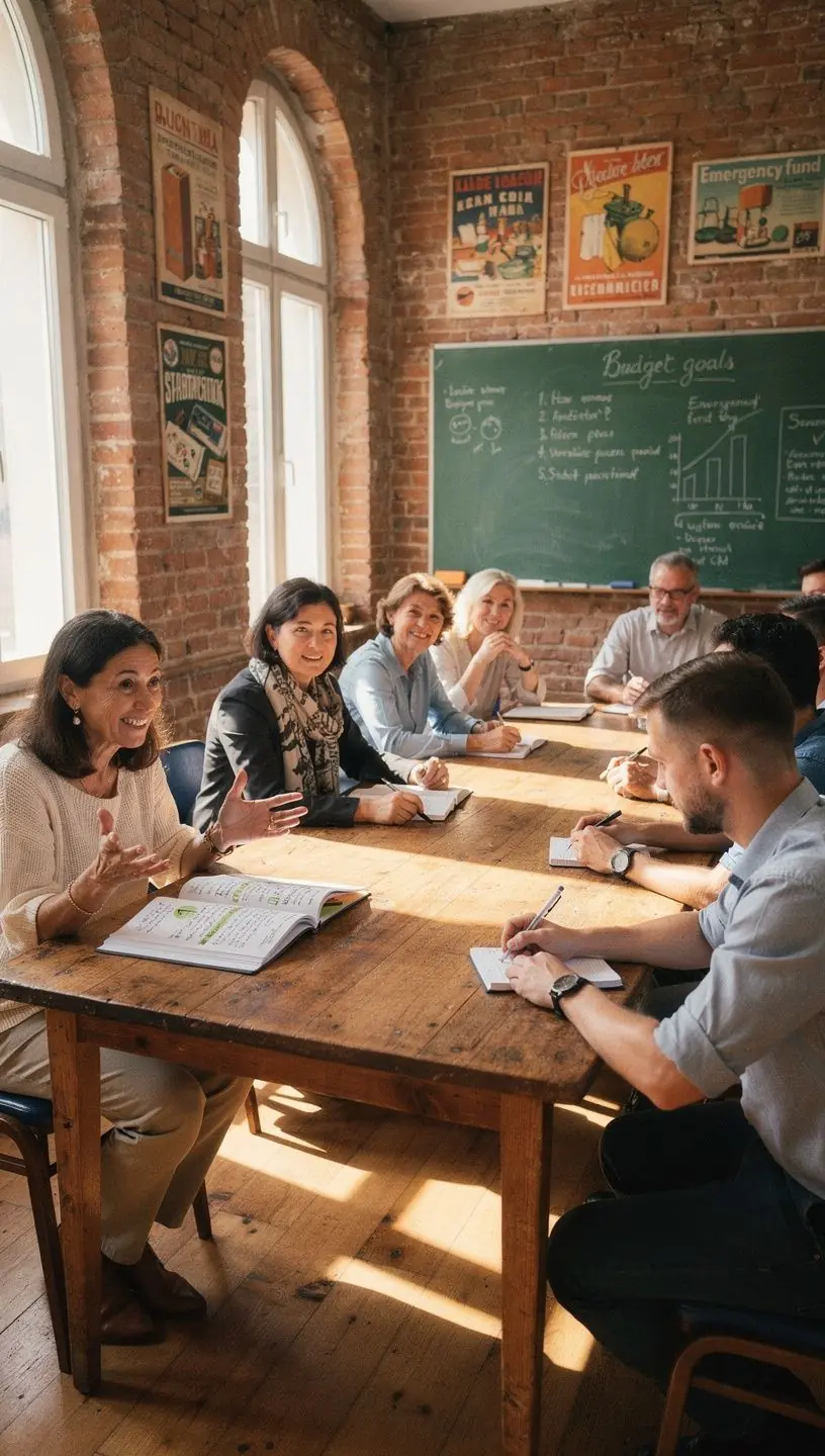Egy szakértő bemutat egy vizuális diagramot a megtakarítási stratégiákról.